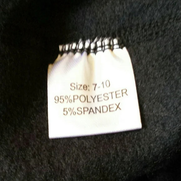 NWT Keds Girls Black Fleece Footless Tights M 7-10 Yrs - Picture 5 of 7